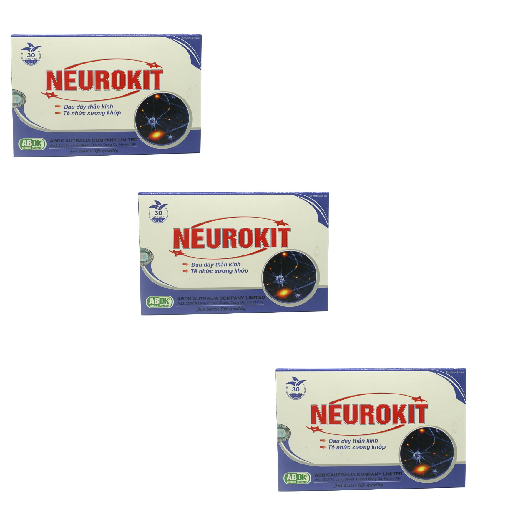 [3 HỘP]Thực phẩm bảo vệ sức khỏe Neurokit