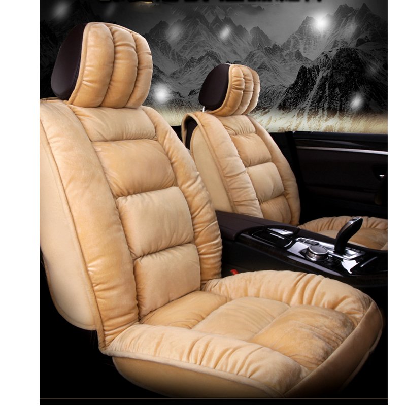 Bộ 5 lót ghế ô tô NHUNG SIÊU MỀM CAO CẤP, cho dế bạn lên thêm đẳng cấp sang chảnh-83210