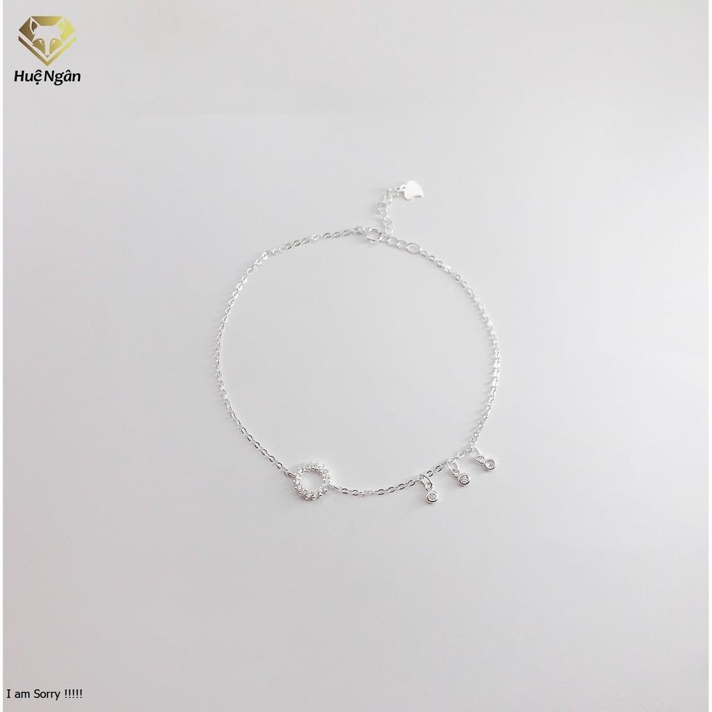 Lắc chân bạc Ý 925 Huệ Ngân - Circle in Love RYBJ50109