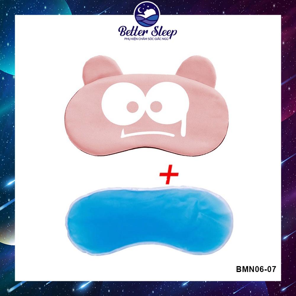 Bịt Mắt Ngủ Hoạ Tiết Ngộ Nghĩnh Có Chứa Túi Gel Làm Mát Vải Polyester– #17 #BMNBS05