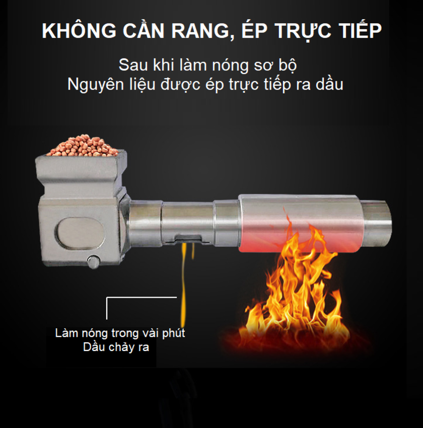 Máy ép dầu thực vật dùng trong gia đình thương hiệu cao cấp AOSIDA 888A - Hàng Chính Hãng