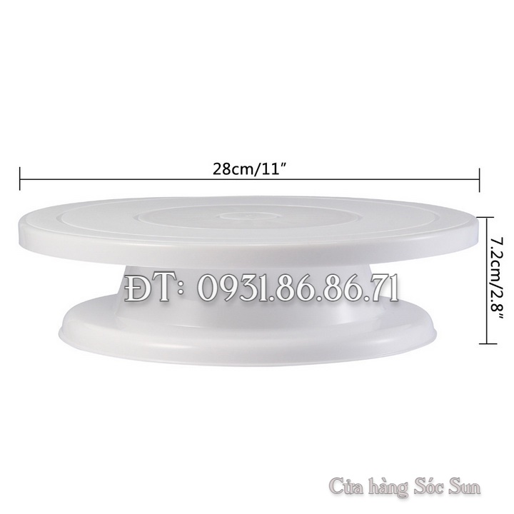 Bàn xoay bánh kem loại 28 cm – Mã số 1124