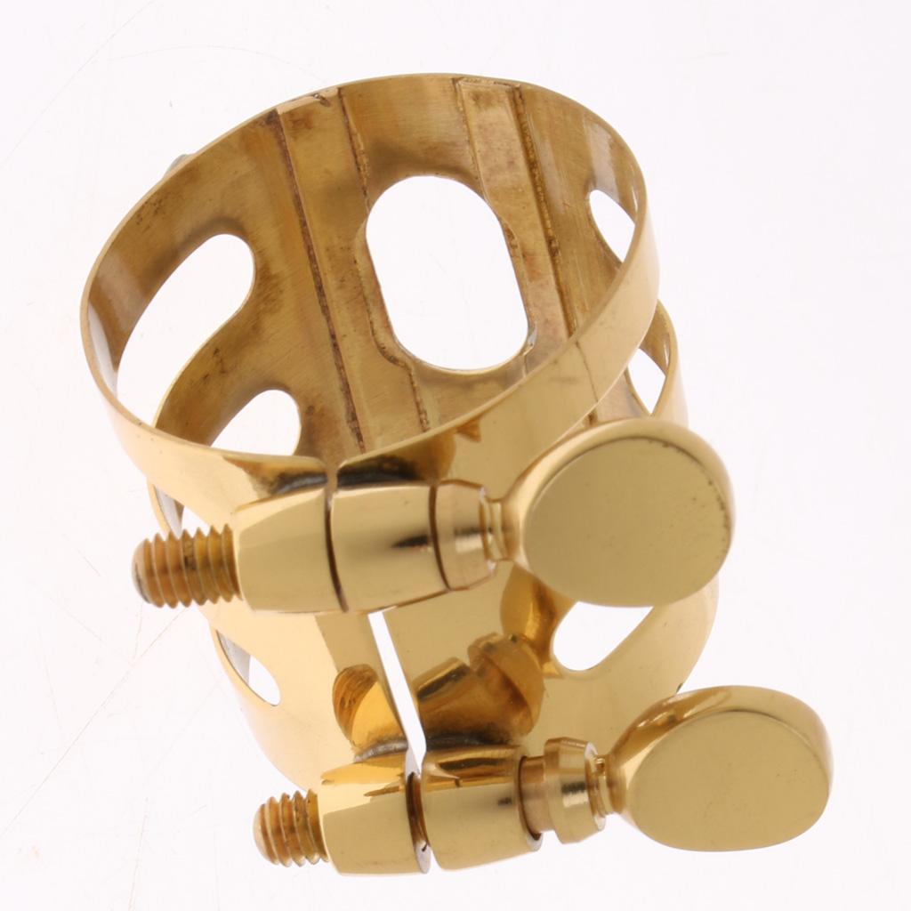 Alto Saxophone Mouthpiece Clamp Mouthpiece Ligature Fastener Saxophone Gold