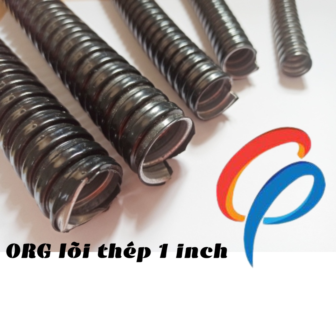 Ống ruột gà lõi thép bọc nhựa PVC phi 1 inch