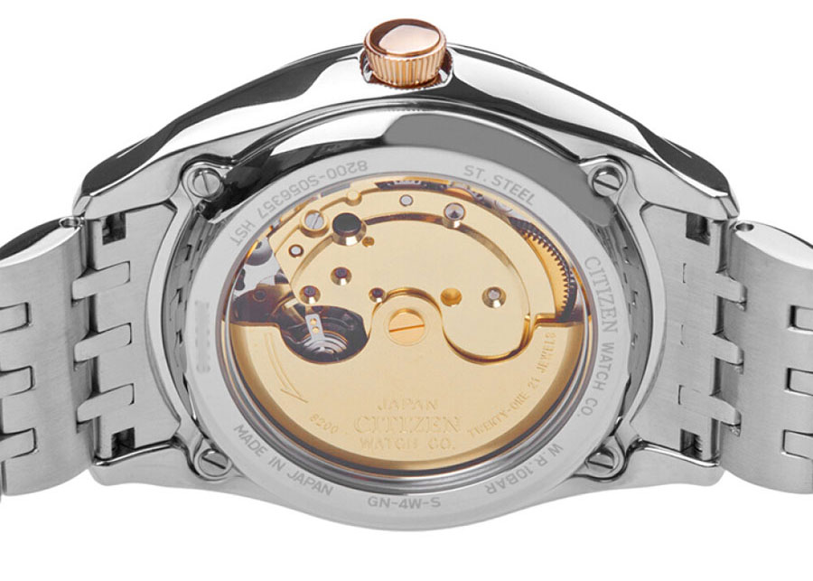 Đồng Hồ Nam Citizen Dây Thép Không Gỉ NH8344-51A - Mặt Xà Cừ