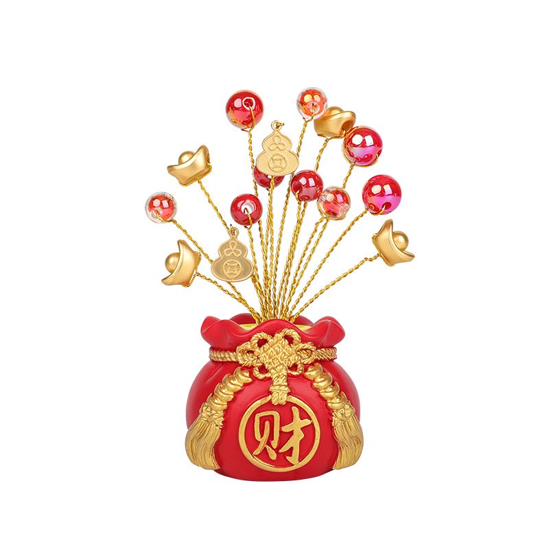 Cây Túi Tiền Kim Bảo May Mắn Trang Trí Nhà Cửa, Ô Tô Kèm Tinh Dầu Nước Hoa