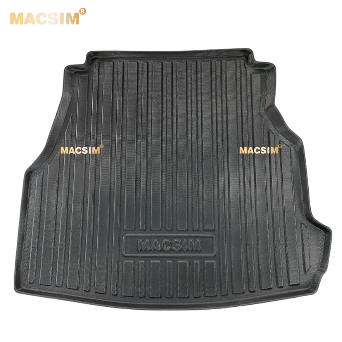 Thảm lót cốp Mercedes C-Class 2022+ nhãn hiệu Macsin chất liệu tpv cao cấp màu đen