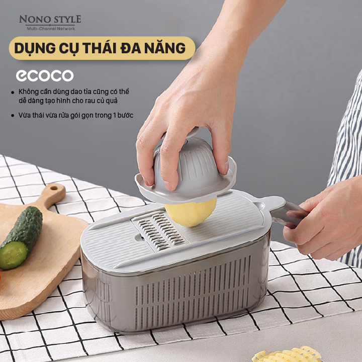 Bộ Thái Rau Củ Đa Năng ECOCO - Hàng Chính Hãng