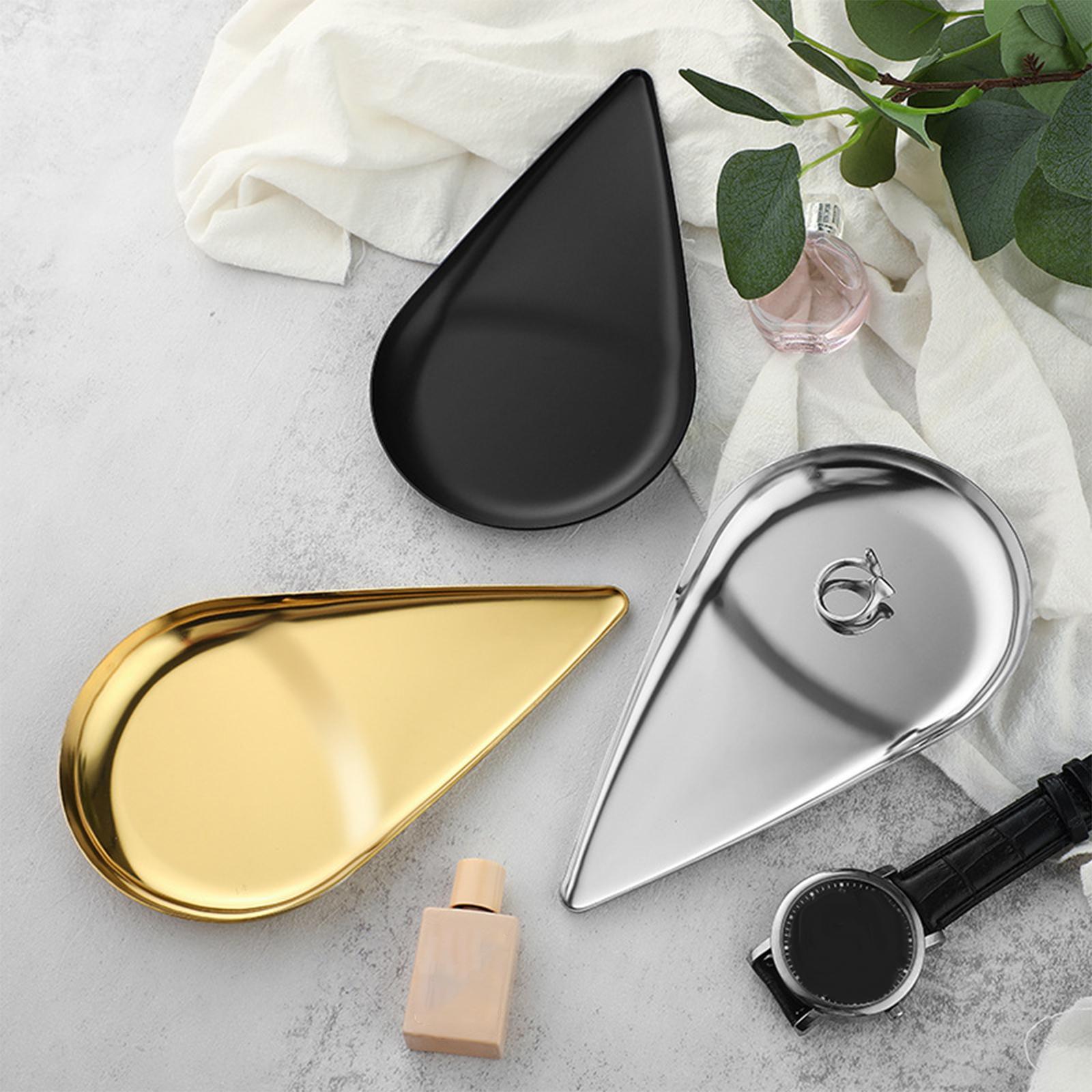 Modern Jewelry Plate Storage Tray Countertop Organizer for Dresser Cosmetic