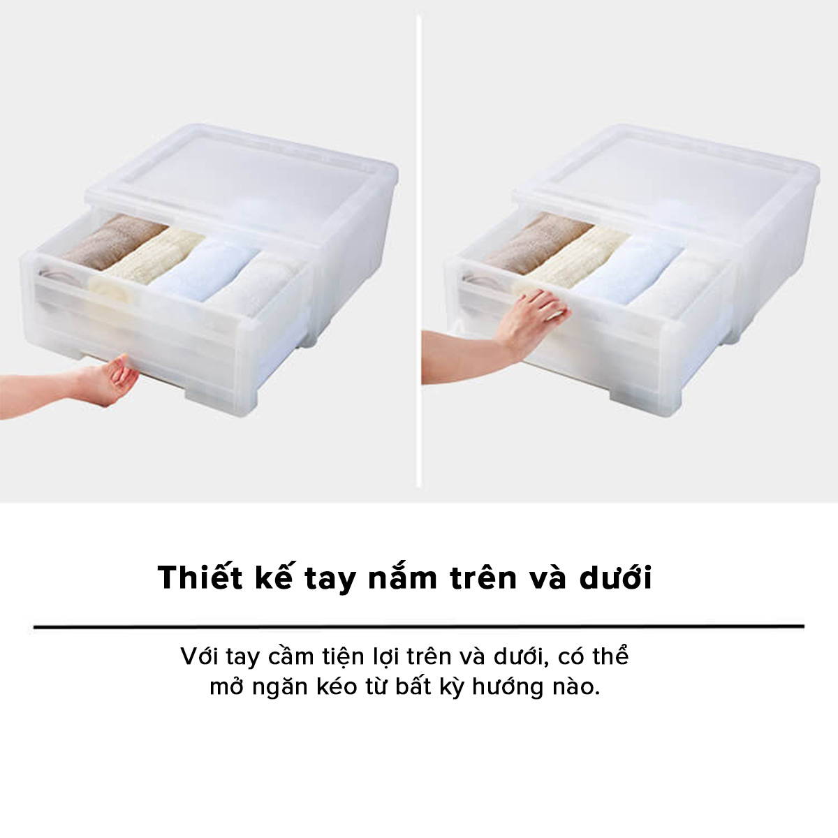 TENMA Hộp Lưu Trữ Ngăn Kéo Kabazoko JAPAN QUALITY, Lắp Được Bánh Xe, Xếp Chồng 4 Tầng