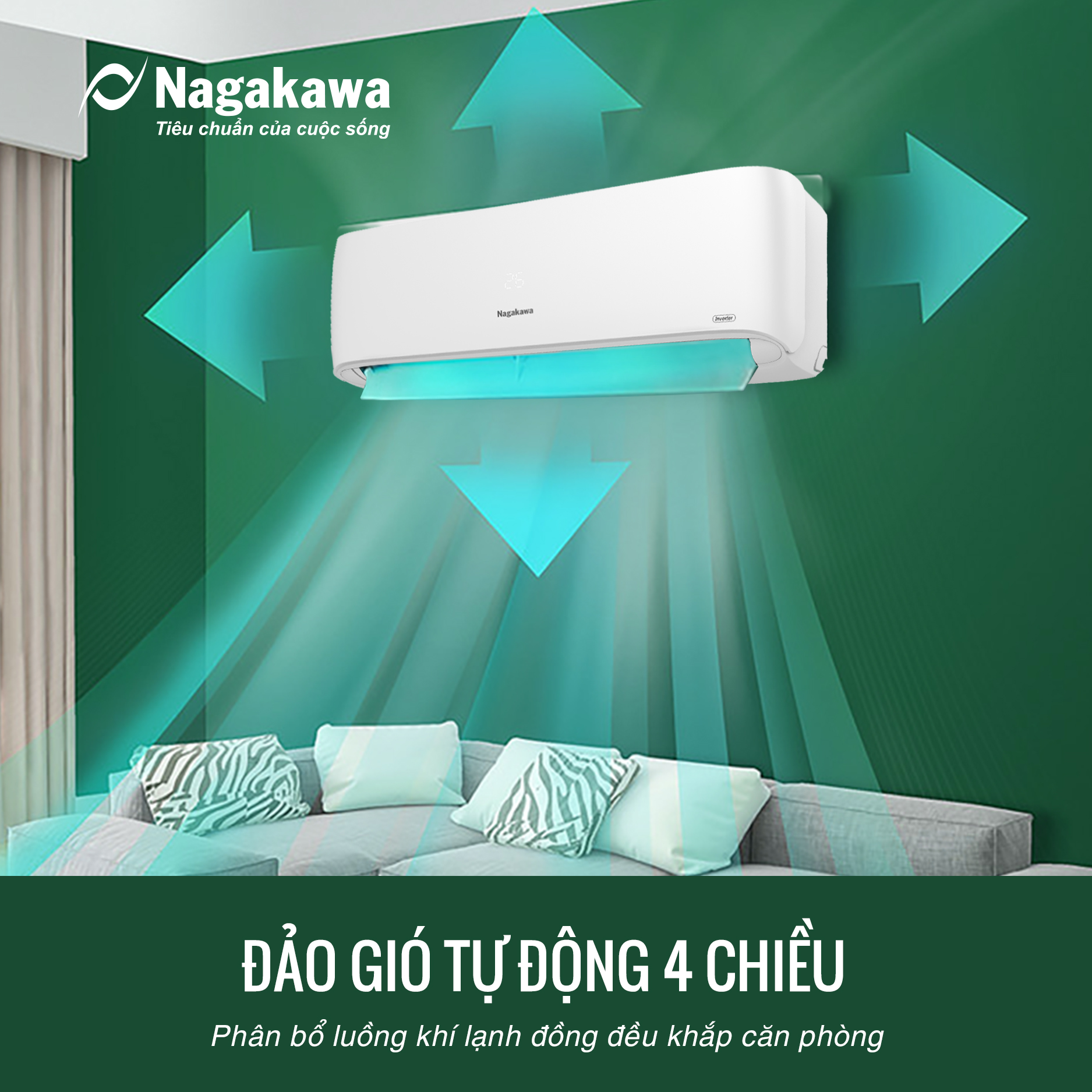 Điều hòa 1 chiều inverter 9000BTU/H NIS-C09R2H11 - Giao hàng toàn quốc - Hàng chính hãng