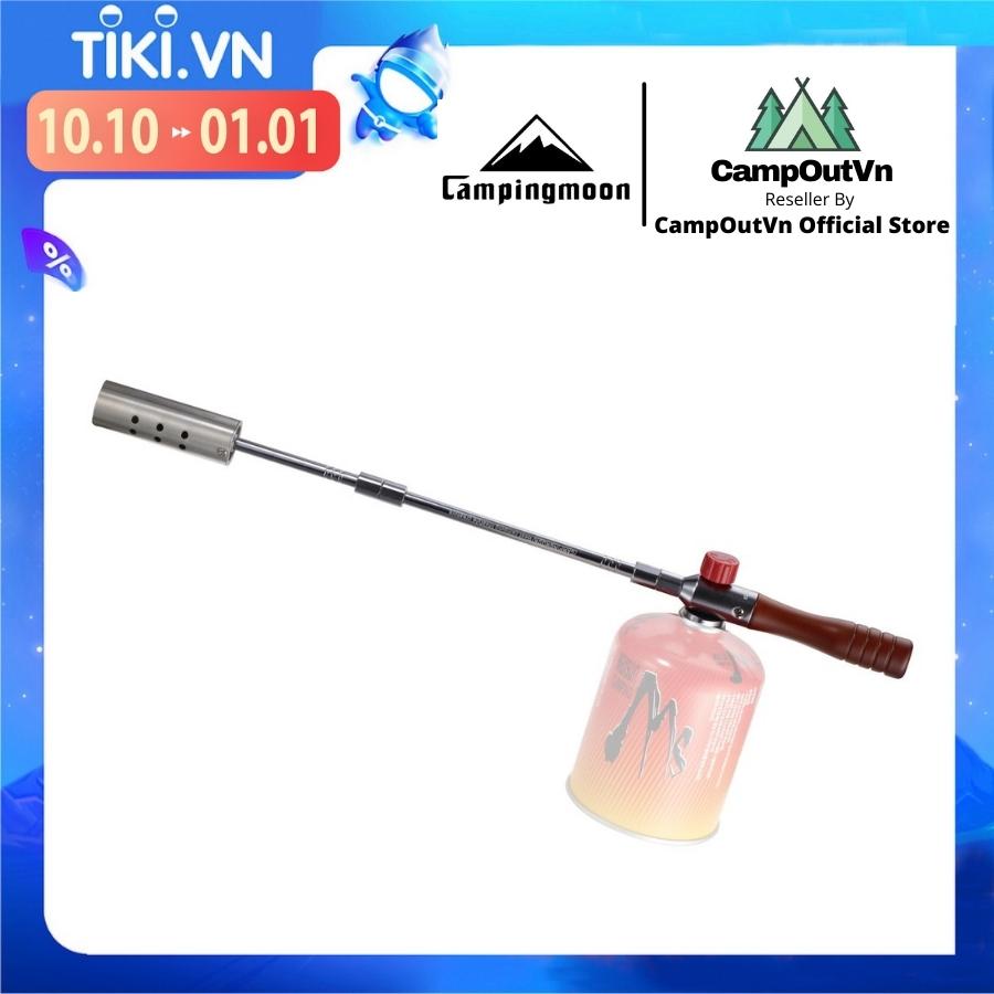 Đồ cắm trại đèn khò ga campingmoon campoutvn MT-3955 du lịch dã ngoại công suất lớn tay cầm dài an toàn gas sử dụng A081