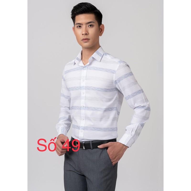 SƠ MI DÀI TAY KẺ CHÌM CAO CẤP