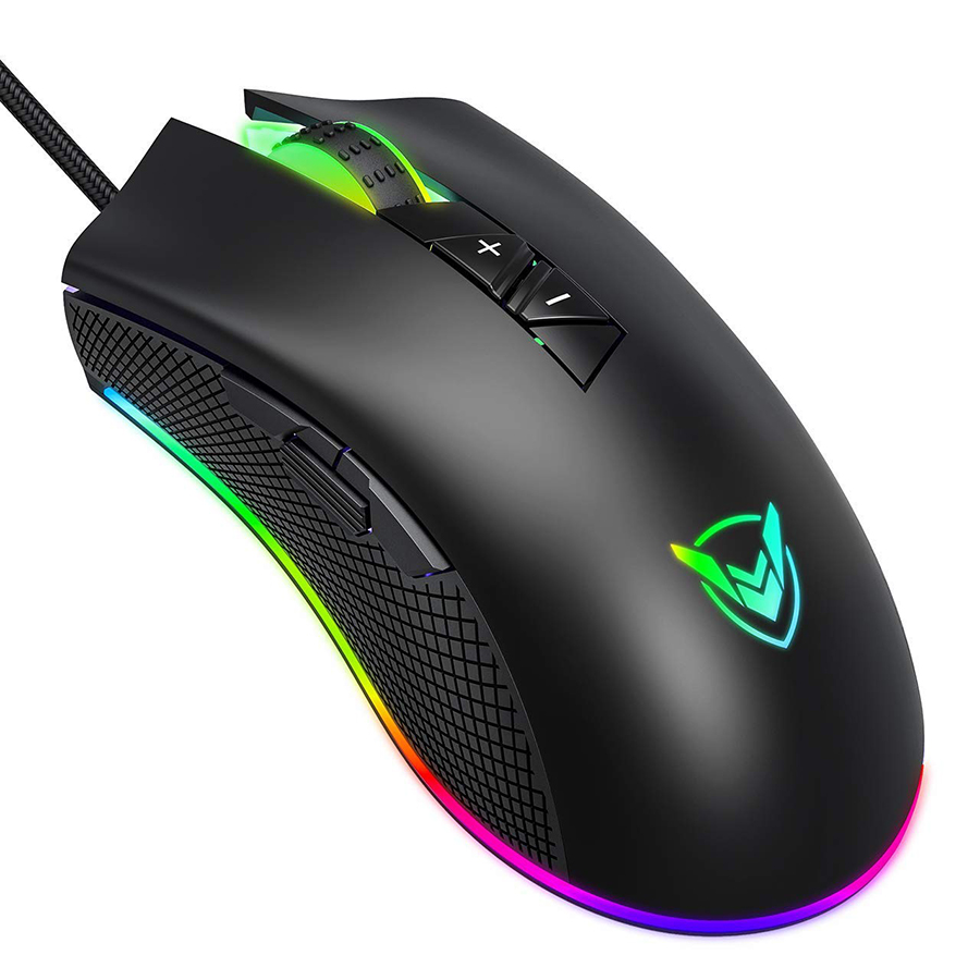 Chuột chơi game có dây PICTEK PC217 10000 DPI RGB 8 nút 5000FPS 100IPS cảm biến PMW3325