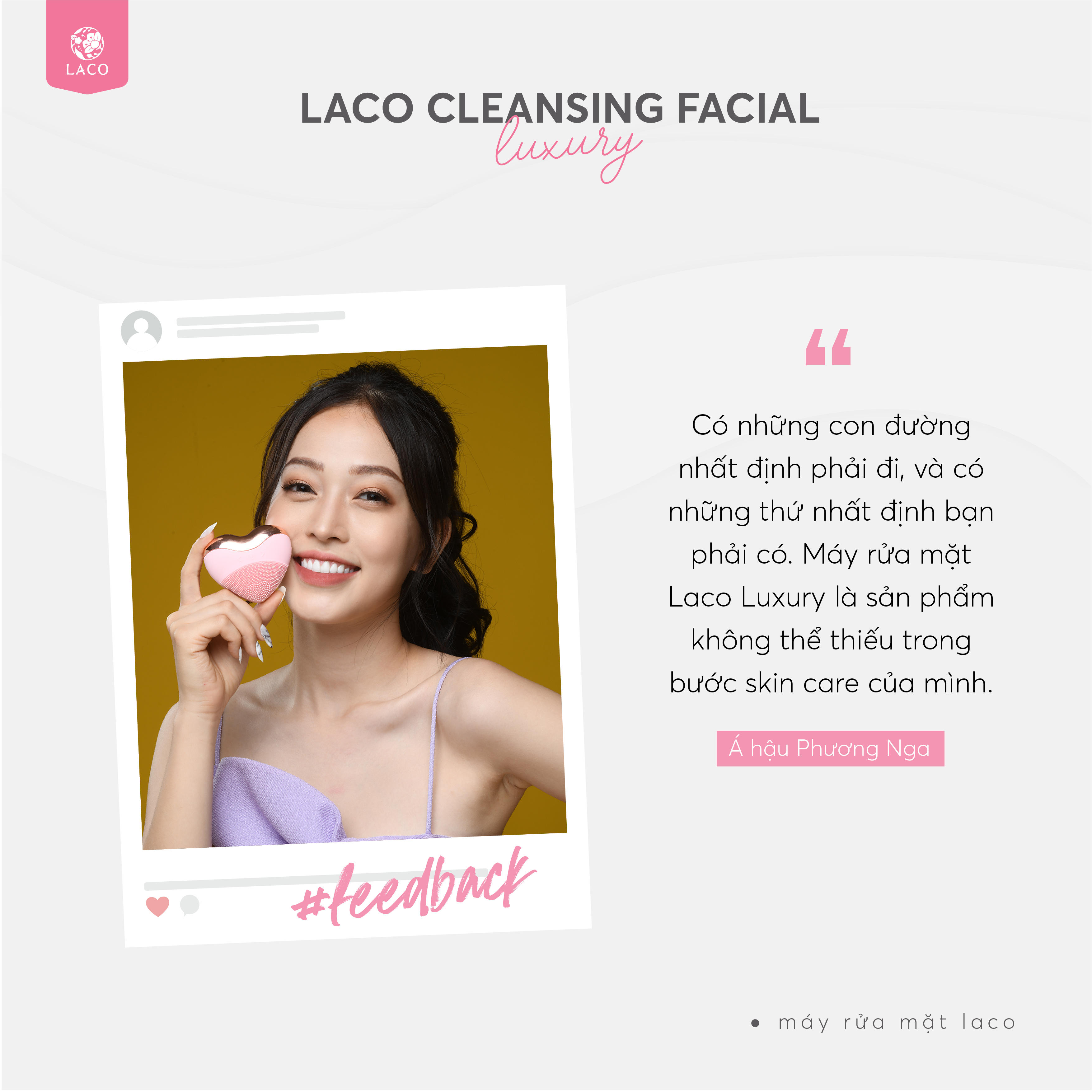 MÁY RỬA MẶT LACO LUXURY CHÍNH HÃNG 100% - Laco Cleansing Facial Luxury