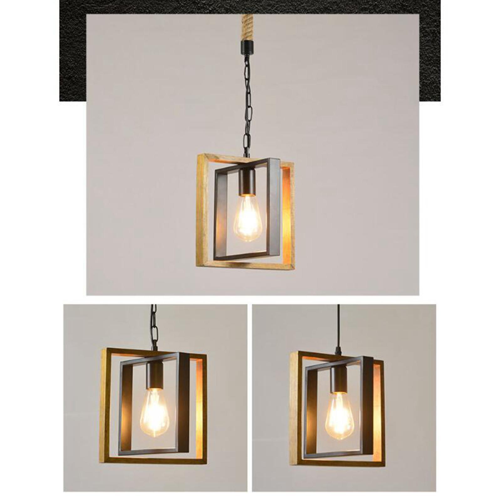 Retro Style Pendant Light Ceiling Lamp Adjustable Lighting for Loft Hallway
