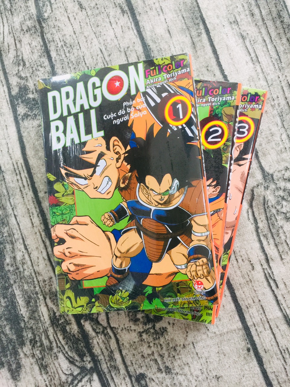  Combo Dragon Ball Full Color - Phần Ba: Cuộc Đổ Bộ Của Người Saiya từ( tập 1-tâp 3)