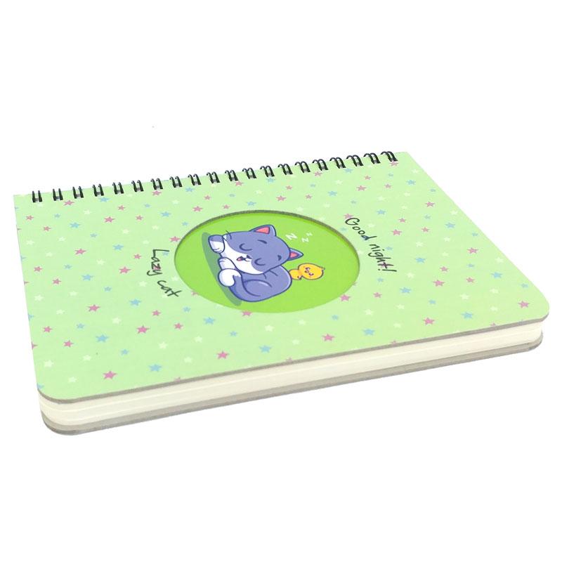 Sổ Lò Xo Teen Kẻ Ngang 80gsm Lazy Cat - The Sun