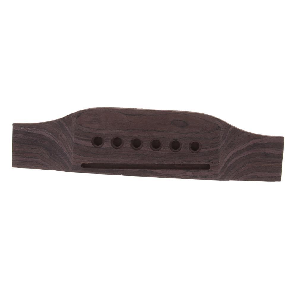 Wooden Guitar Bridge for Acoustic Folk Guitar Replacement Parts A