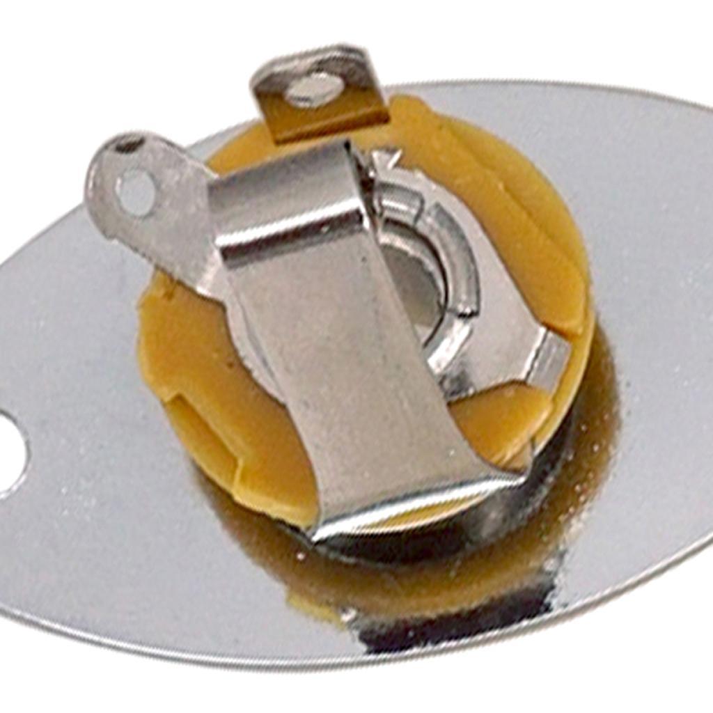 2-5pack Oval Flat Jack Plate With 1/4" 6.35mm Electric Guitar Bass Jack Plug