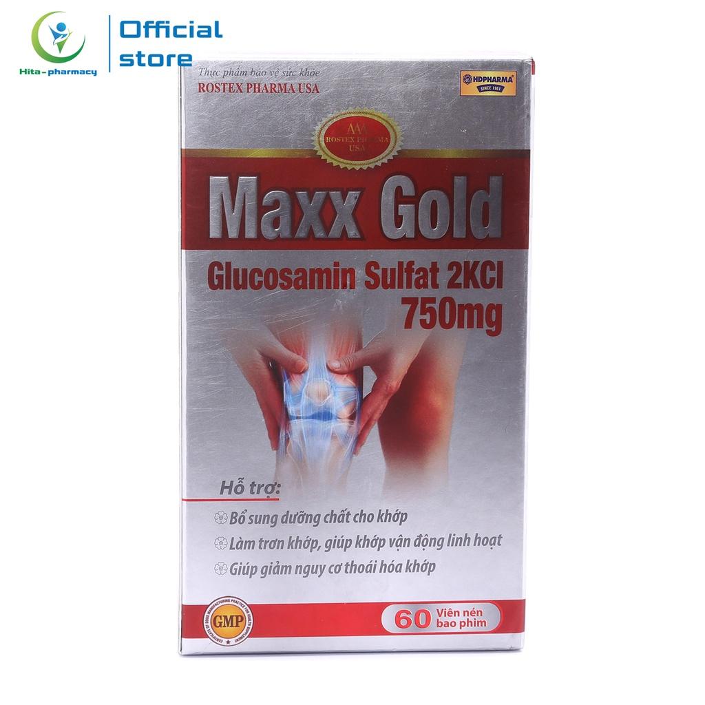 Viên Xương Khớp Maxx Gold Glucosamine giảm đau nhức xương khớp - Hộp đỏ 60 viên