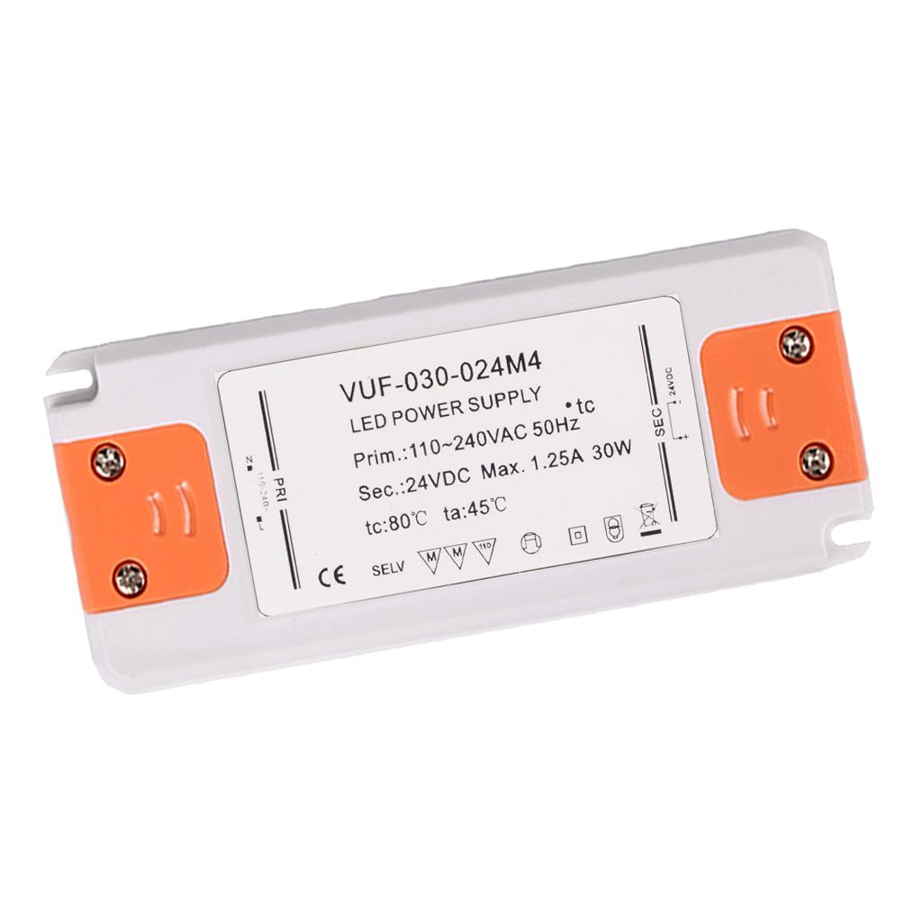 DC 24V Adapter, LED Power Supply Driver Transformer Suitable for LED Strip Light AC100-240V