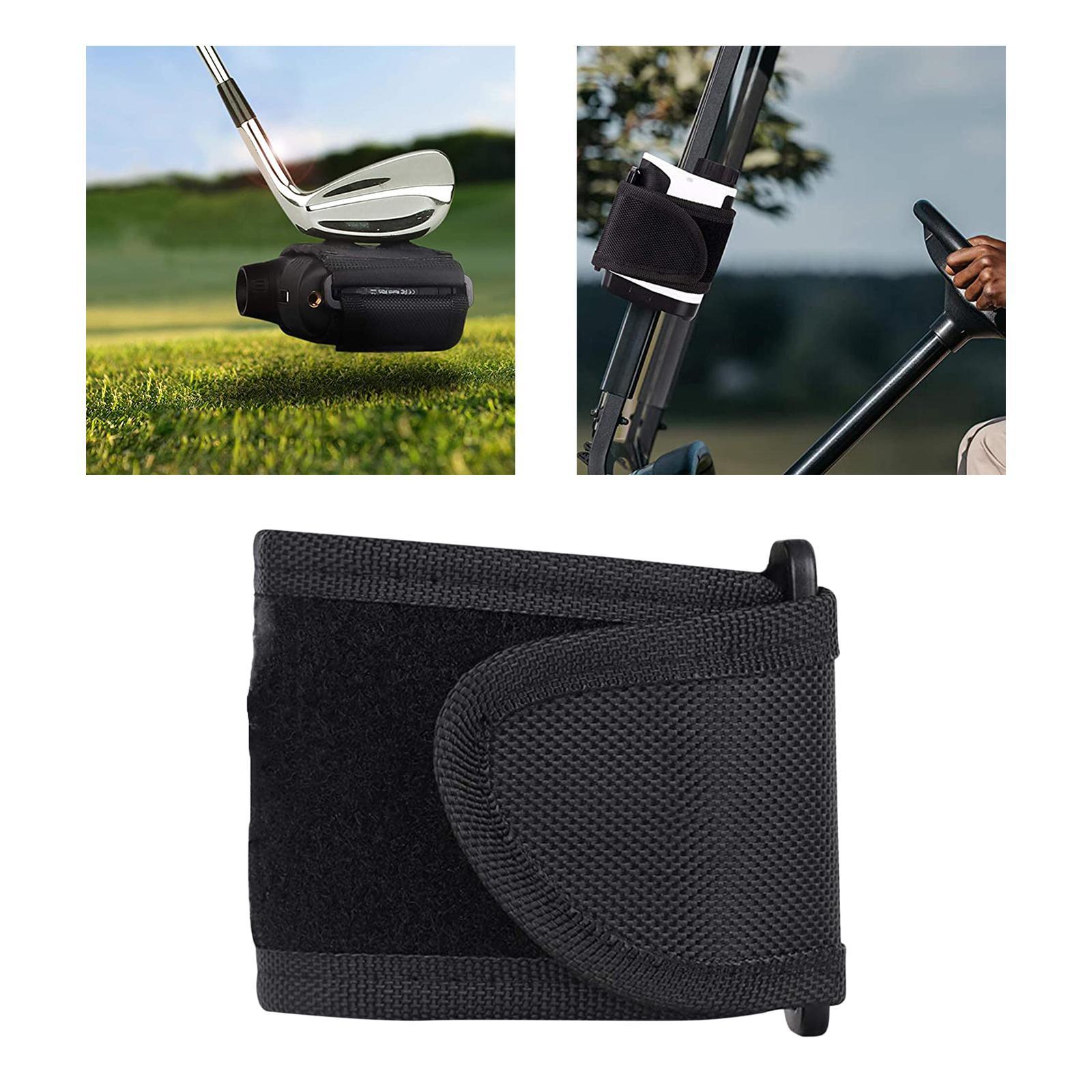 Golf Rangefinder Strap Range Device Bar Rail Black No Hole