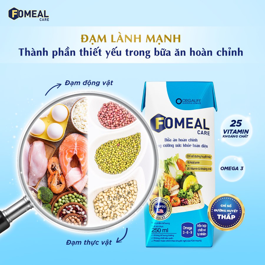 Súp uống vi chất Fomeal Care hấp thu nhẹ bụng , bồi bổ sức khỏe