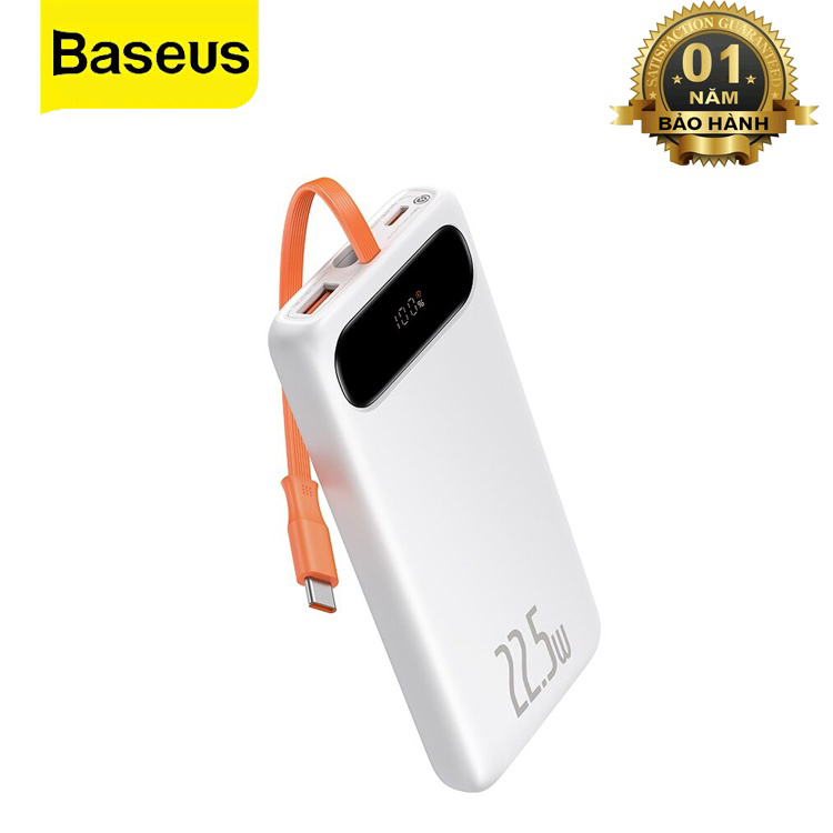 Pin Dự Phòng Baseus 10000mah - 20000mah Kèm Dây Sạc Nhanh Type C Lining cho Smartphone/ Tablet/ iP - Hàng Chính Hãng