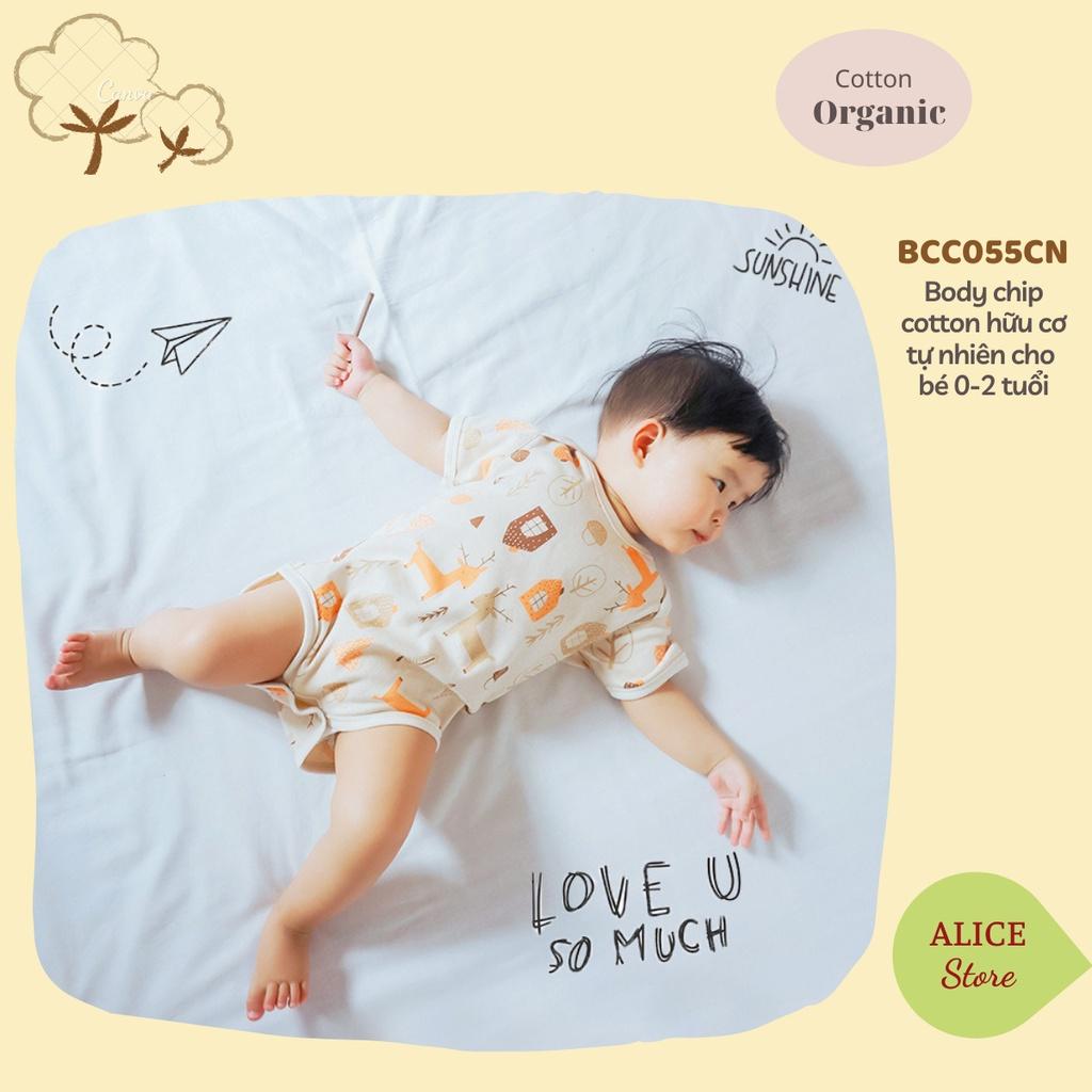 Quần áo sơ sinh 0-2 tuổi 100% COTTON HỮU CƠ TỰ NHIÊN không chất tẩy nhuộm, body chip mùa hè cho bé mẫu mới 2022