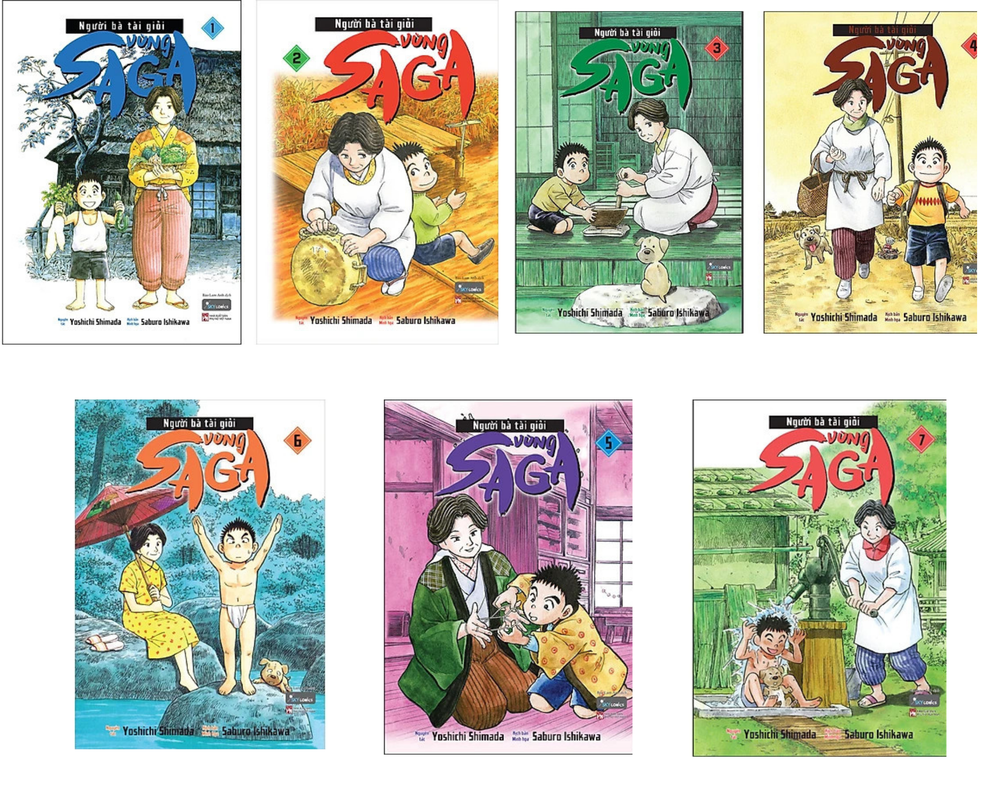 Combo Người Bà Tài Giỏi Vùng Saga / Tặng kèm móc khóa và bookmark