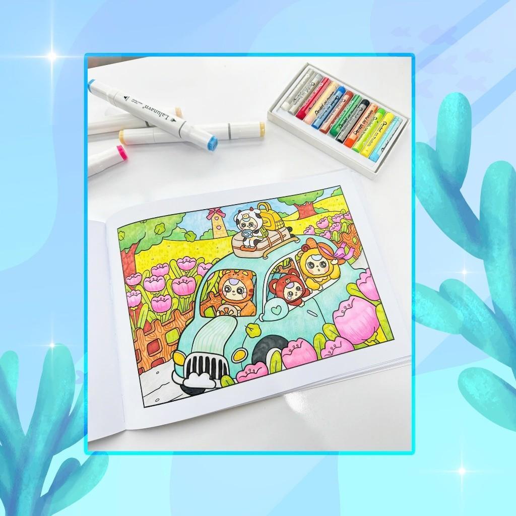 Sách - Tô Màu Baby Three &amp; Thế Giới Diệu Kỳ - Megabook