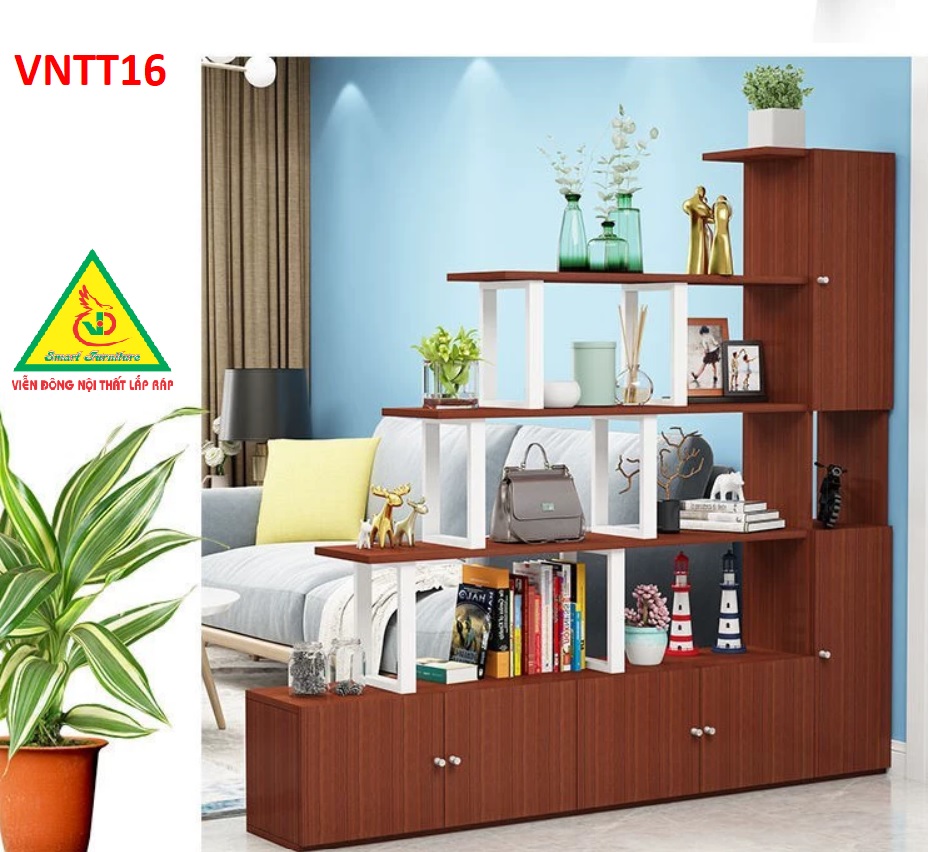 TỦ KỆ TRANG TRÍ KIÊM VÁCH NGĂN VNTT16 - Nội thất lắp ráp Viendong Adv