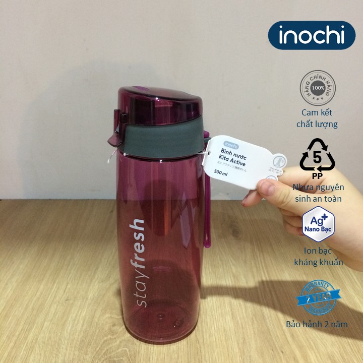 Bình nước thể thao Kita Active 500ml - inochi -  chất lượng chuẩn Nhật Bản