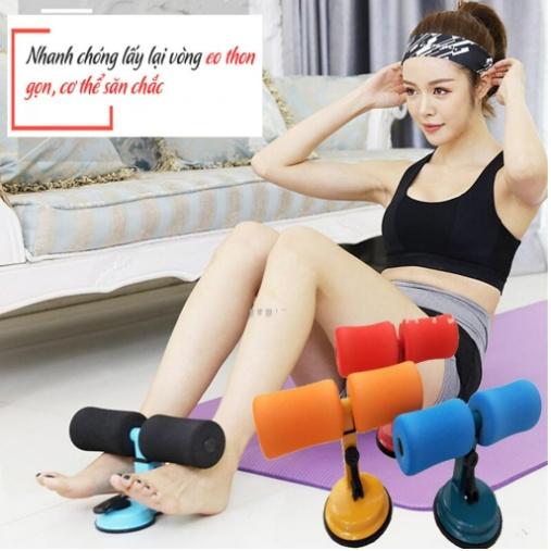 Dụng cụ tập cơ bụng eo gym đồ dùng thể thao tại nhà đa năng có đế hút chân ko trụ chữ t giúp dáng chuẩn eo thon nam nữ