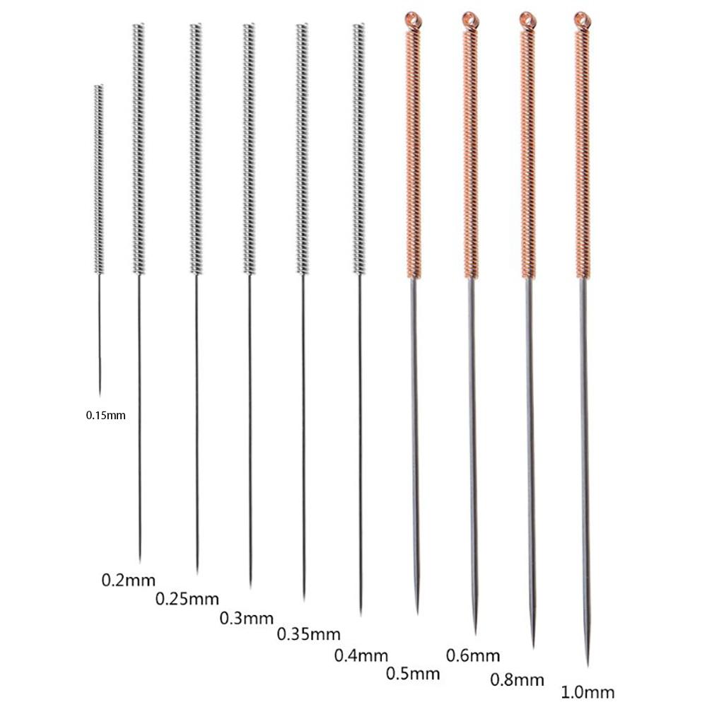 10Ps Vòi phun kim bằng thép không gỉ cho máy khoan 0,2/0,3/0,4/0,5/0,6-1.2mm Máy khoan bit bit bit bit 3D
