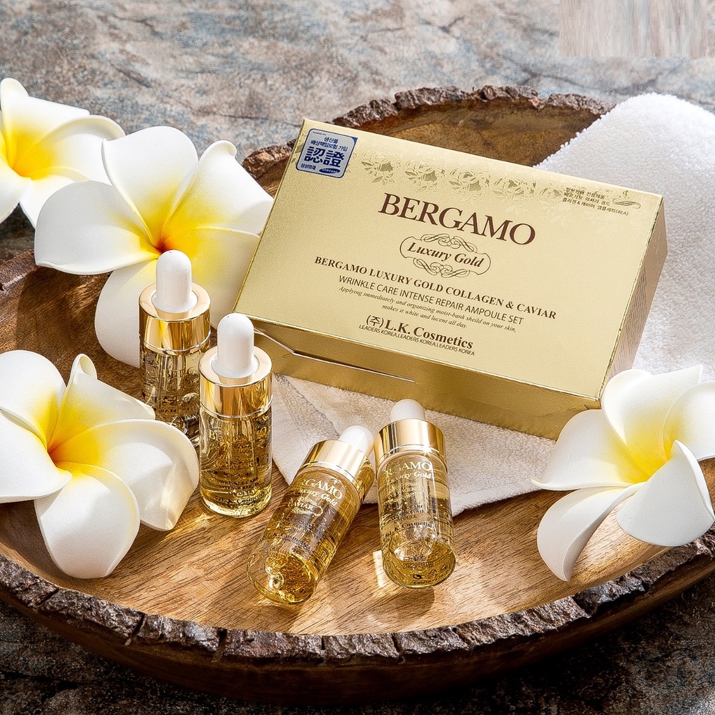Tinh Chất Dưỡng Da Serum Bergamo Luxury Gold Collagen & Cavia B003