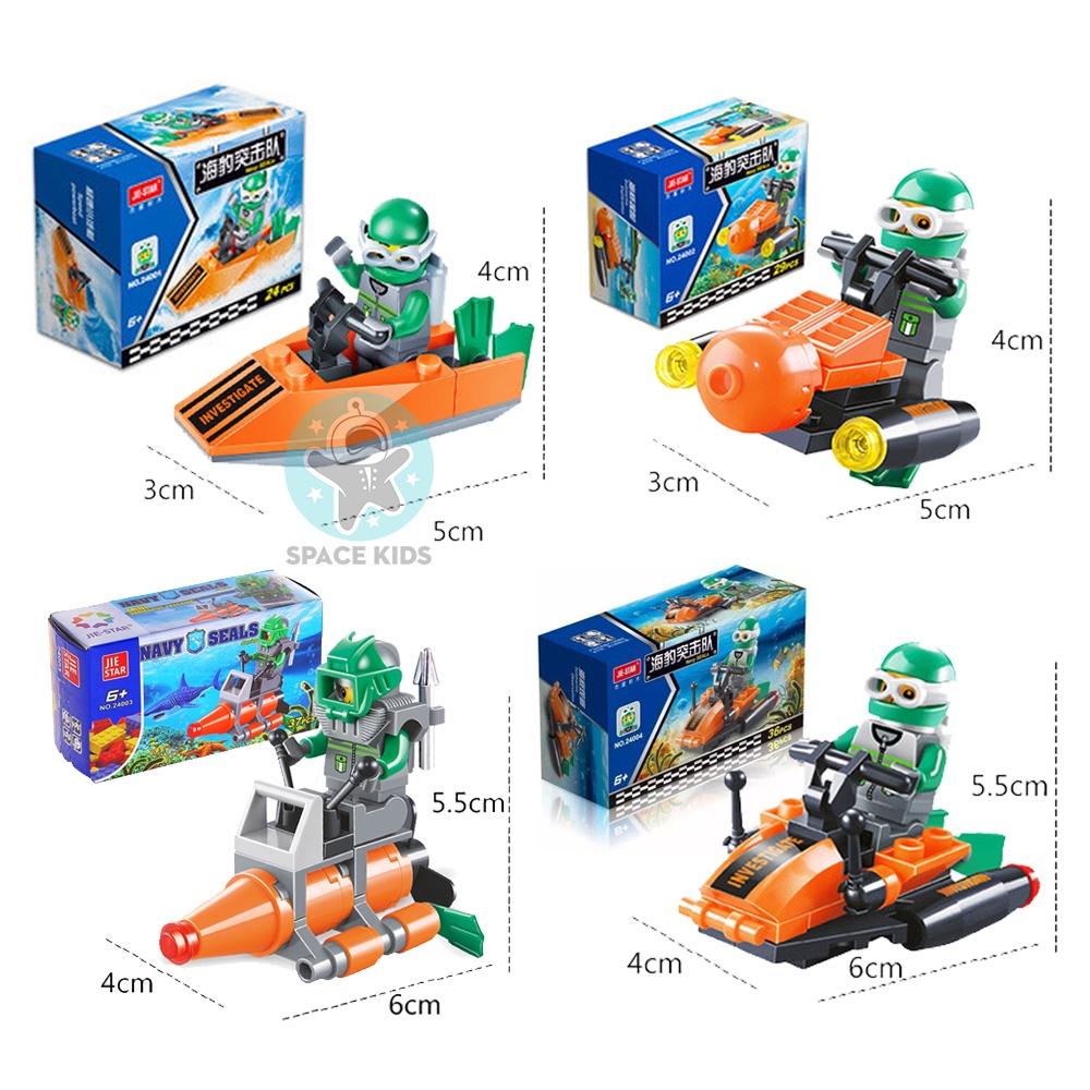 Đồ chơi cho bé xếp hình Lego city minifigures nhiều chủ đề từ 24 đến 47 chi tiết