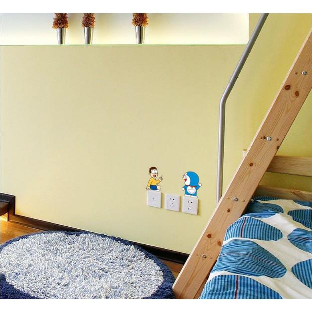 Decal dán Công Tắc Đèn - Hình Doremon