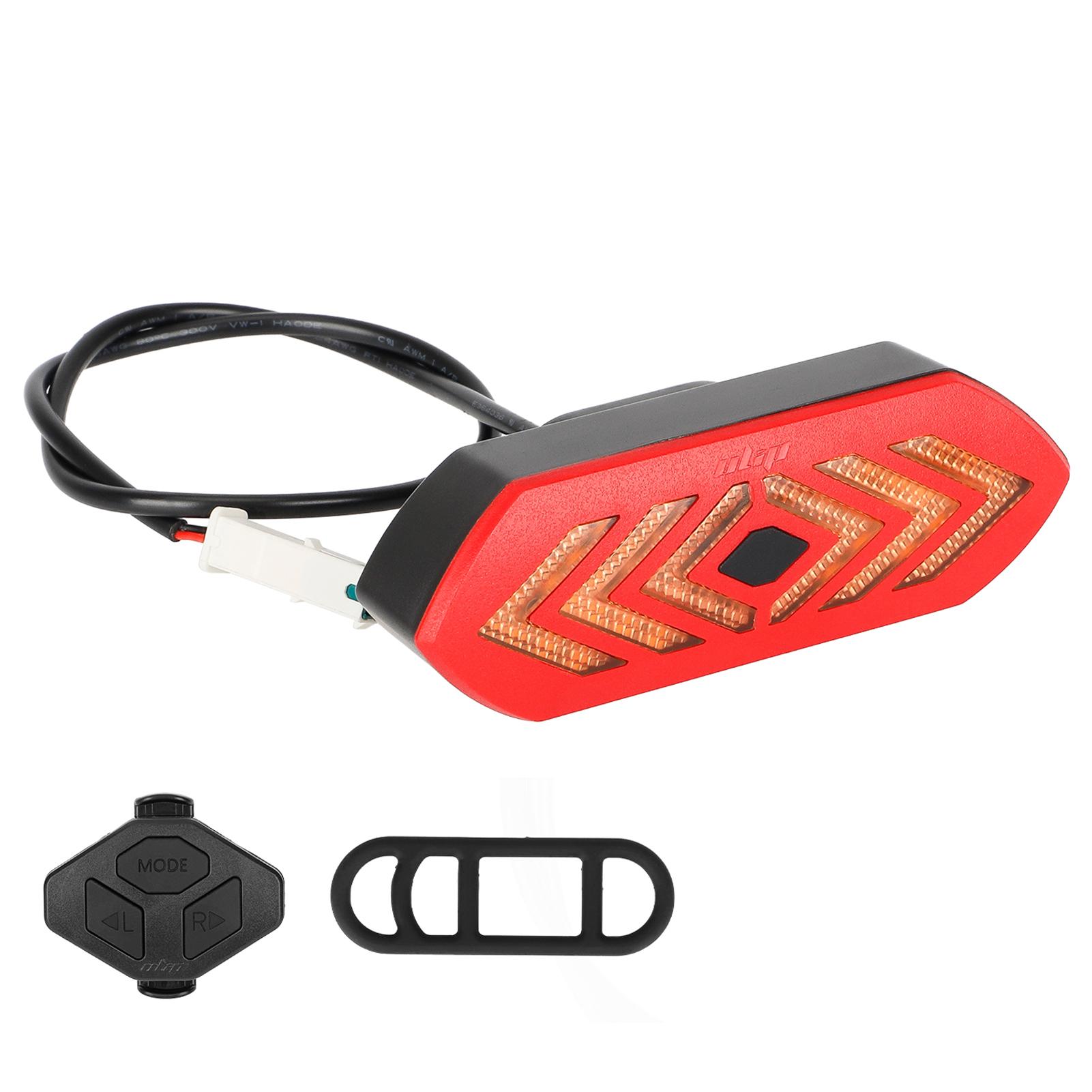 Electric Scooter Tail Light with Turn Signals Wireless Remote Control Scooter Rear Light Safety Warning Taillight Brake Light for Xiaomi Electric Scooters