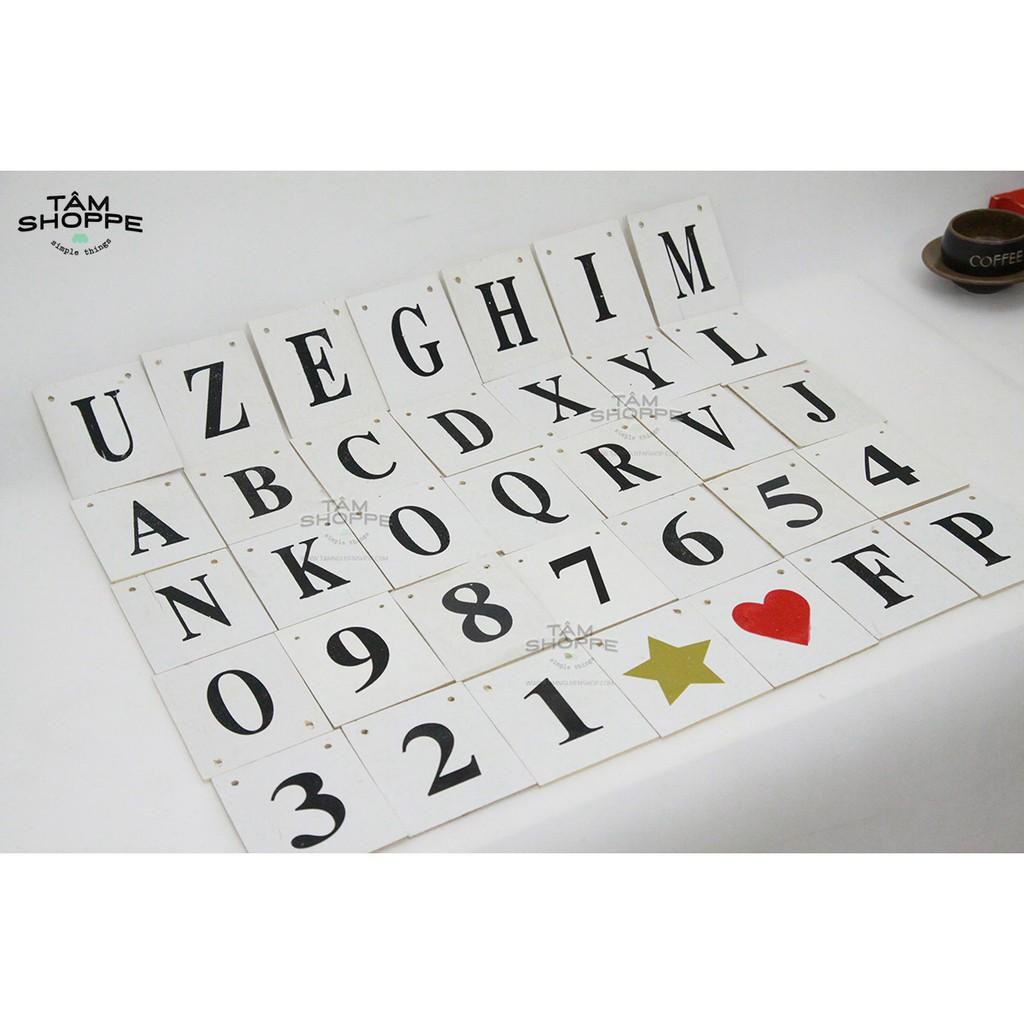 Thẻ chữ gỗ trang trí số 21