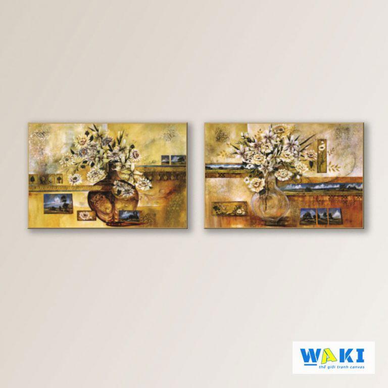 Bộ tranh canvas trừu tượng phong cách sơn dầu- W25