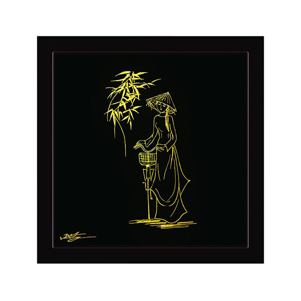 Tranh Nét Vàng - Nữ sinh