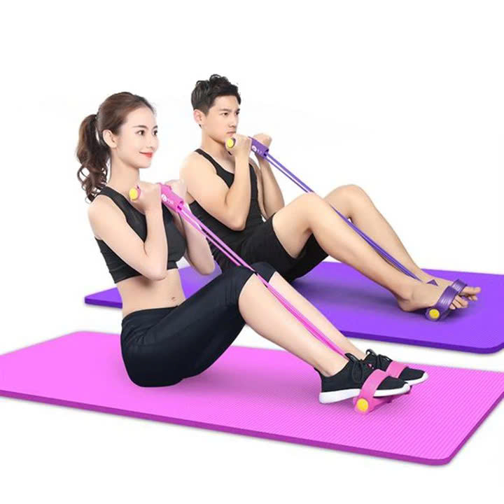 Dây kéo đàn hồi 4 ống cao su dododios tập thể tục, tập Gym tại nhà tập tay vai eo chân
