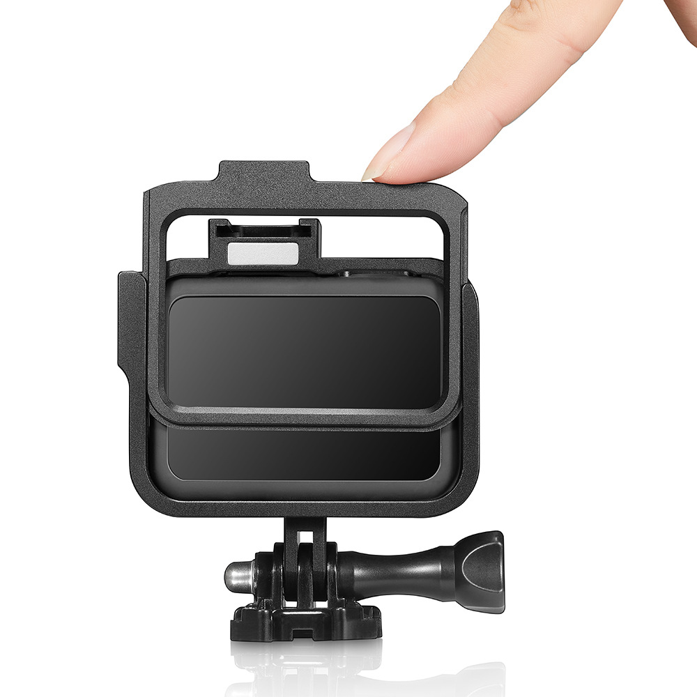 Bộ vỏ bảo vệ gopro hero 8 gắn phụ kiện micro và đèn led