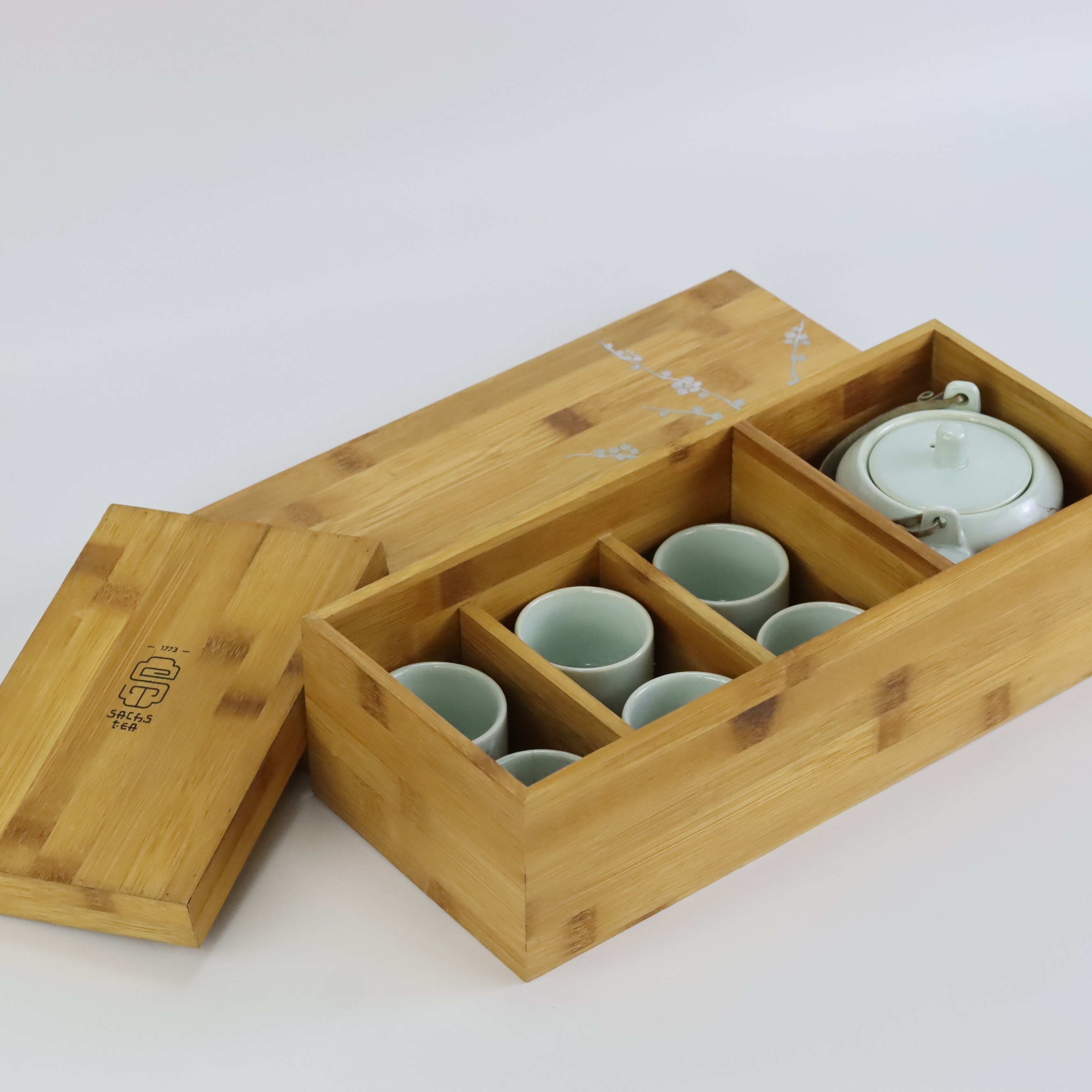 Bộ ấm trà Hoa Mai SACHS TEA 1773 làm bởi nghệ nhân sang trọng cao cấp