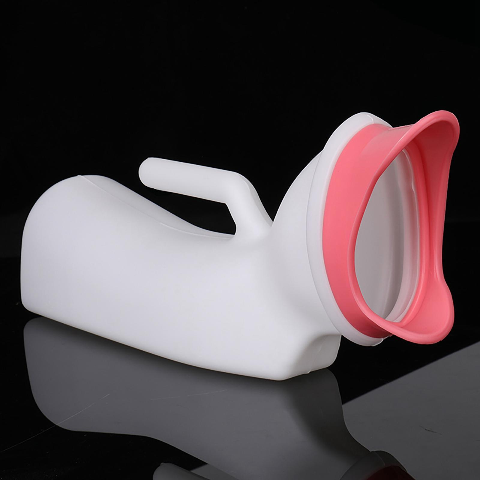 Female Potty Urinal 1000ml Urine Collection Can Bedpans for Travel