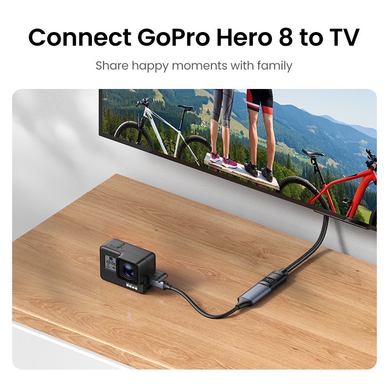 UGREEN Cáp Mở Rộng HDMI 2.1 Cho PS5 GoPro Hero 8 8K/60Hz 4K/120Hz 48Gbps eARC HDCP 8K HDMI 2.1 hàng chính hãng