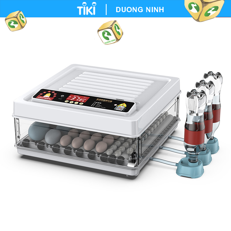 Máy ấp trứng mini tự động Dương Ninh bơm nước đảo trứng MA58