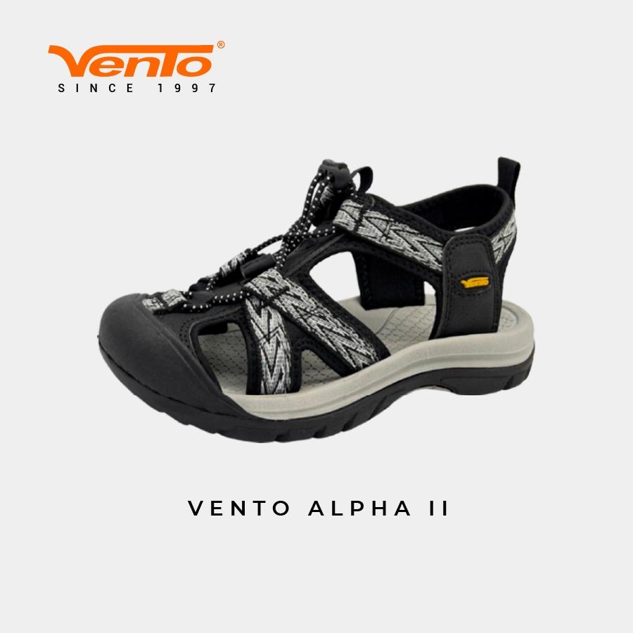 Giày dép Sandals Vento ALPHA II Teen/Trẻ em màu Đen Ghi đi học/đi dã ngoại/đi chơi SD08002